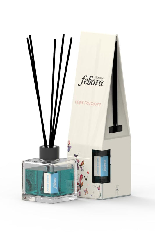 Febora Premium Home Fragrance, Reed Diffuser Set with Sticks, Juniper Breath