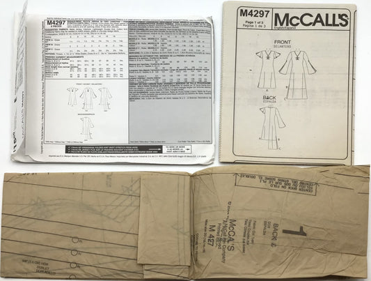 McCall's Sewing Pattern 4297 Size DD (12-14-16-18) Misses'/Miss Petite Dress in Two Lengths - For Stretch Knits Only