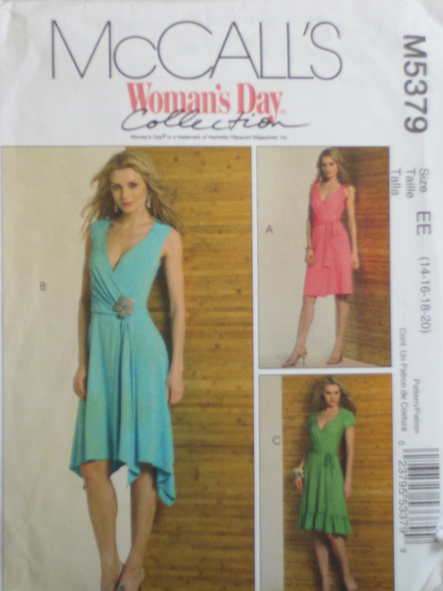 McCall's Sewing Pattern M5379 (14-16-18-20)