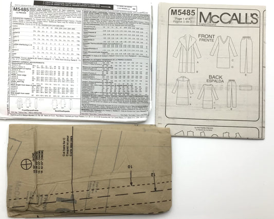McCall's M5485, Women's Wardrobe, Size R5(20W-28W)