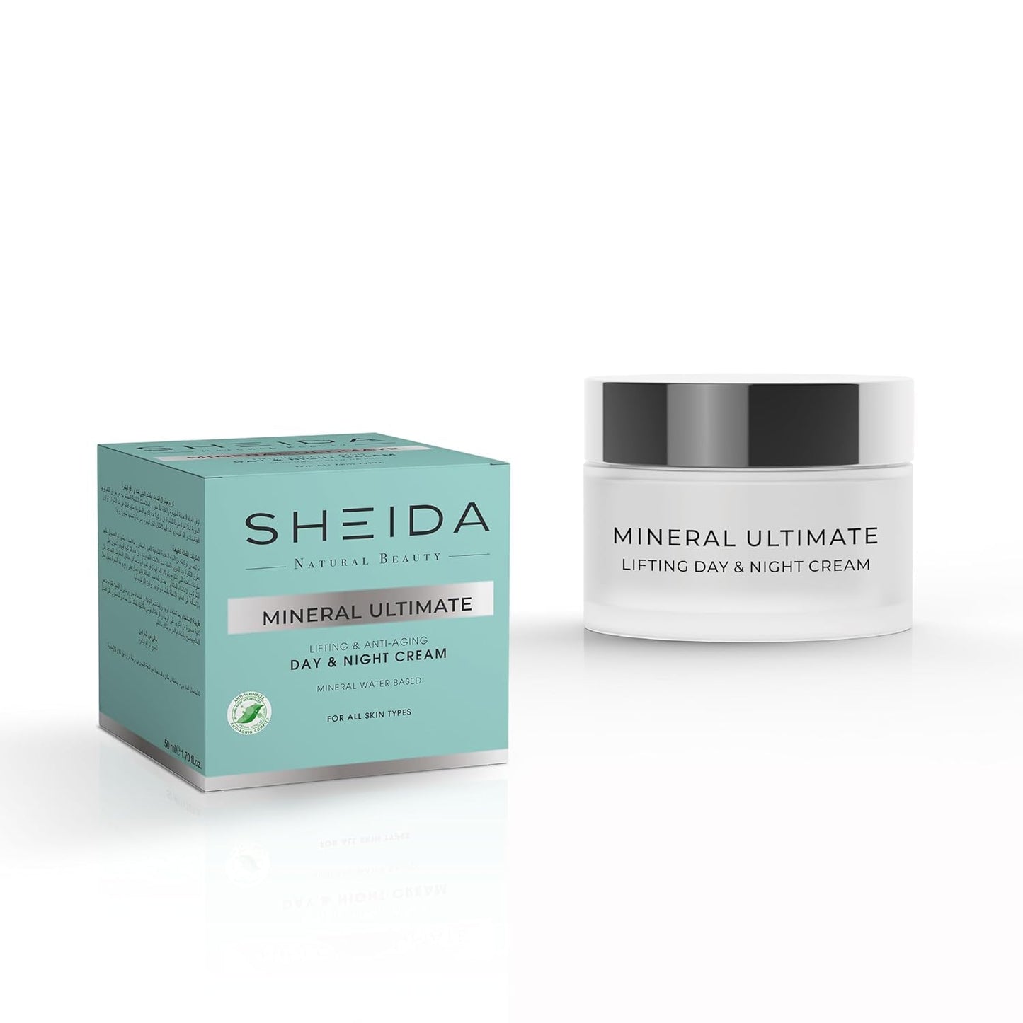 SHEIDA Mineral Ultimate Lifting Day & Night Cream, All Skin Types, Mineral Water Based