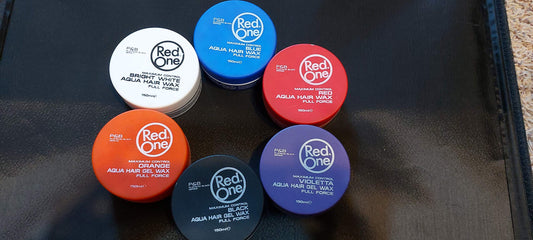 2xRed One AQUA HAIR WAX FULL FORCE 150ml/5fl.oz NOT A COLOR WAX