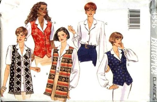 Butterick Sewing Pattern 3856 Misses' Top, Size 14 16 18