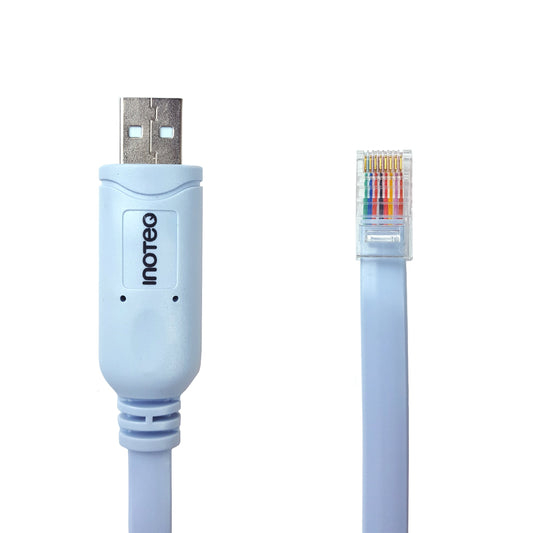 Cisco Router USB Console Cable (RJ45) Switch Accessory for NETGEAR, LINKSYS, TPLink Routers | Laptops, Personal Computers, Mac, Windows, Linus | FTDI Chip | 6 Feet