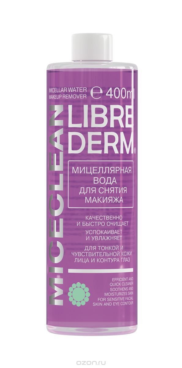 Librederm Micellar Water for Makeup Removing Miceclean 400ml 13.5oz 4620002184650