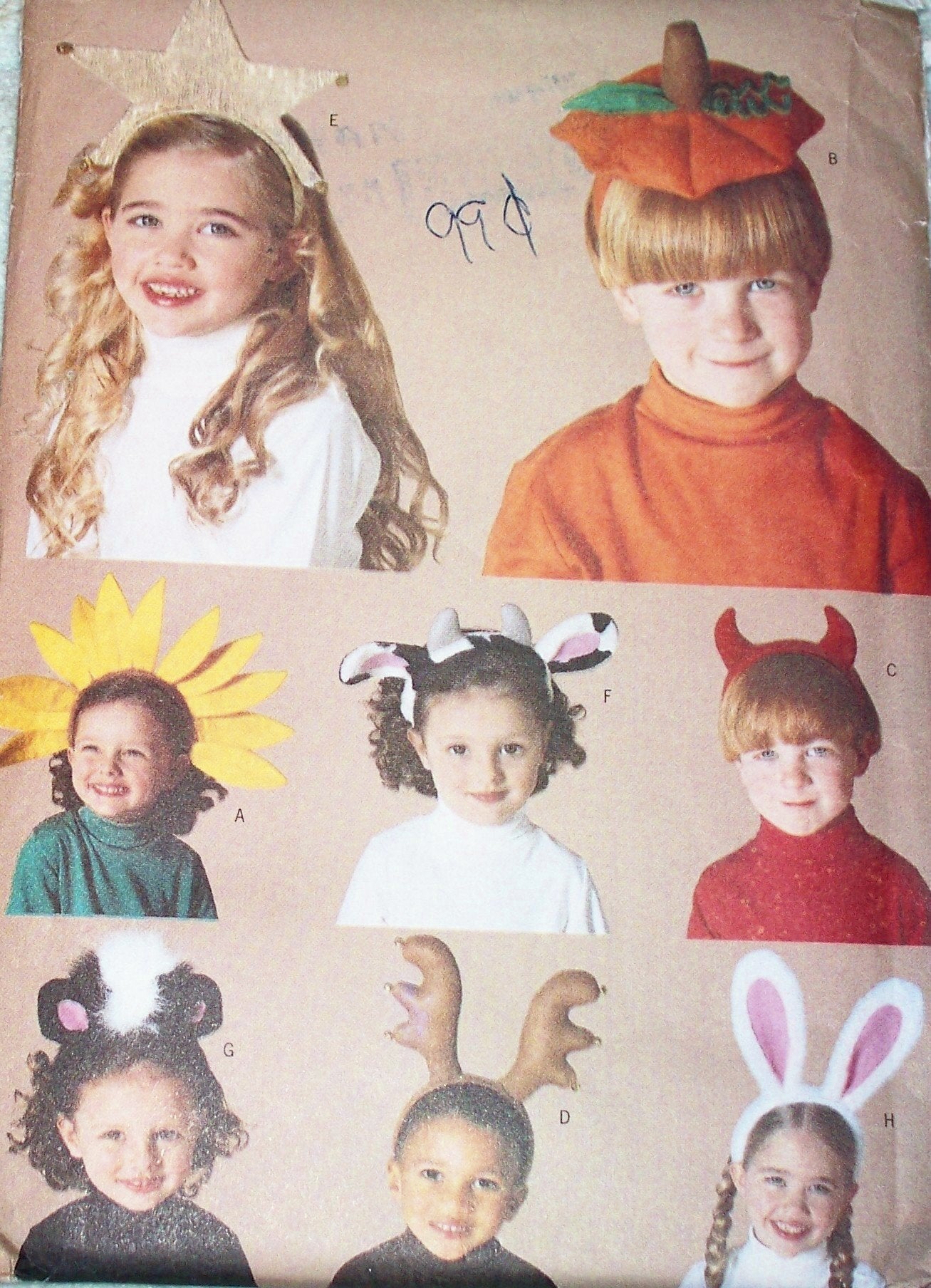 Butterick Children's Dress Up Headbands #6304(Costumes) (One Size)
