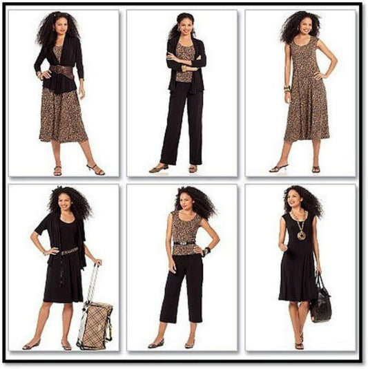 McCall's Patterns M5890 Misses' Jackets, Top, Dresses and Pants in 2 Lengths