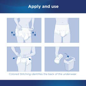 Attends 48AP0730CA - Attends Adult Extra Absorbency Protective Underwear Large 44-58