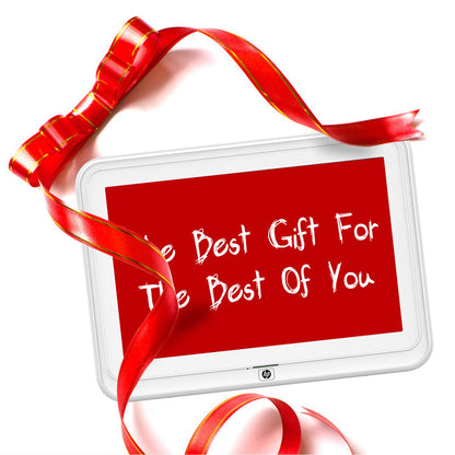 Digital Picture Frame, HP 10.1 inch WiFi Photo Frame, 1280x800 HD Display, 8GB Internal Storage, iPhone & Android App, Support Photo, Music, Calendar with Built-in Speakers - White