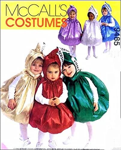 McCall's 2342 Toddlers' Kisses Costume Sewing Pattern, Toddler Size 1/2, 1