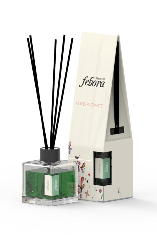 Febora Premium Home Fragrance, Reed Diffuser Set,Soft Linen