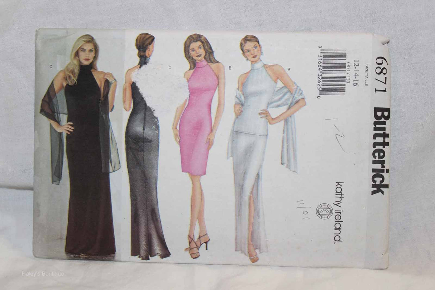 Kathy Ireland Butterick 6871 12-14-16 Sewing Pattern Style Patterns