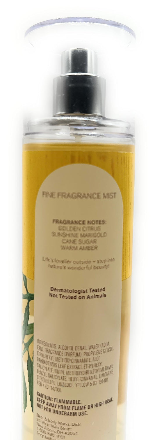 Bath and Body Works Marigold & Cane Sugar Fine Fragrance Mist 8 Ounce Body Spray