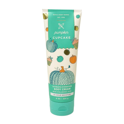 Bath & Body Works Pumpkin Cupcake 2 Piece Bundle - Fragrance Mist and Body Cream - Full Size