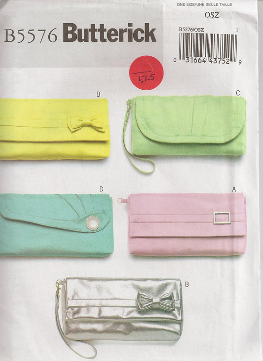 BUTTERICK PATTERNS B5576 Bags, One Size Only