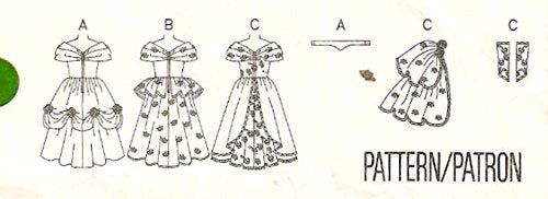 Butterick vintage sewing pattern 6934 princess costumes - Size 2-3