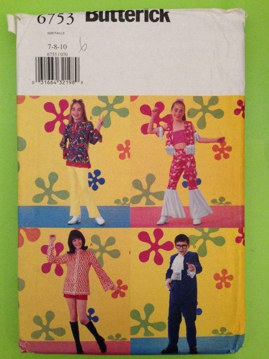 Butterick Pattern - Girl's/Boy's Costume - Sizes 7-10 - 6753A