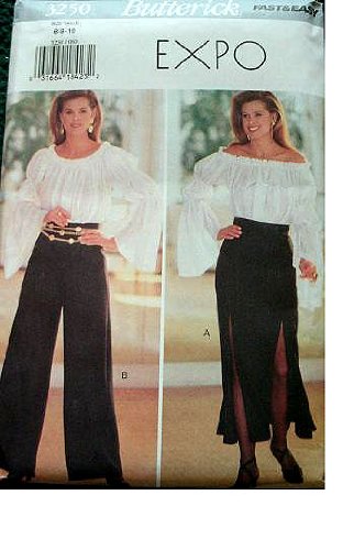 Butterick Expo Pattern 3250 Misses Top, Skirt and Pants Size 6-10 Fast & Easy