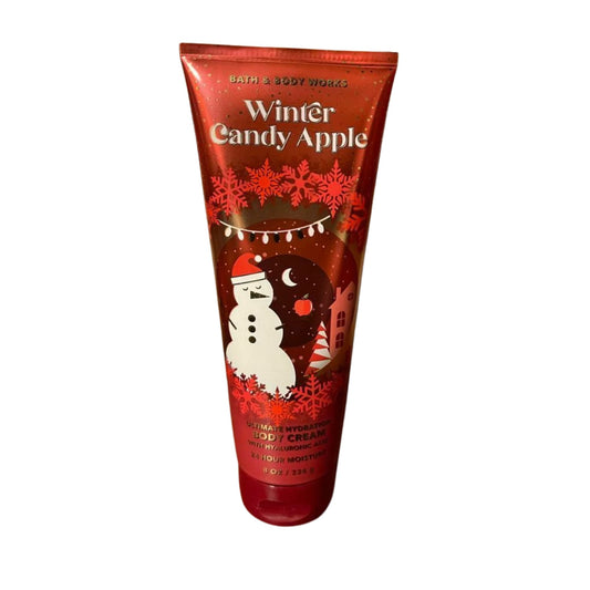 Bath and Body Works Gift Set of of 2 - 8 oz Body Cream - (Winter Candy Apple), Full