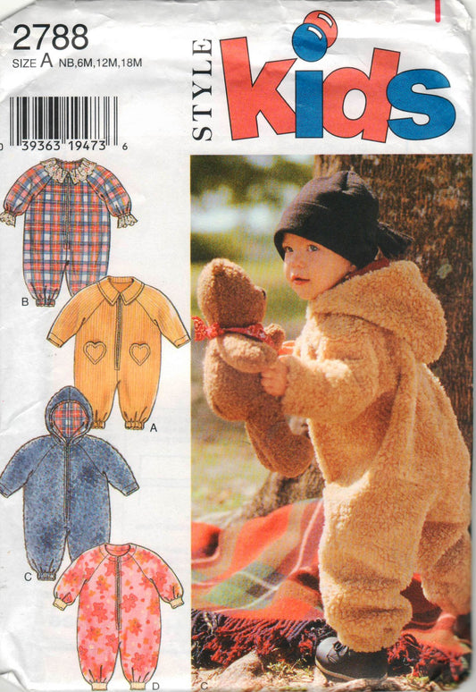 Style Kid's Sewing Pattern 2788 - Infant's Romper