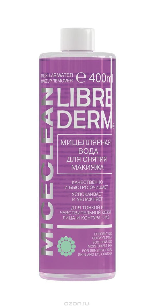 Librederm Micellar Water for Makeup Removing Miceclean 400ml 13.5oz 4620002184650