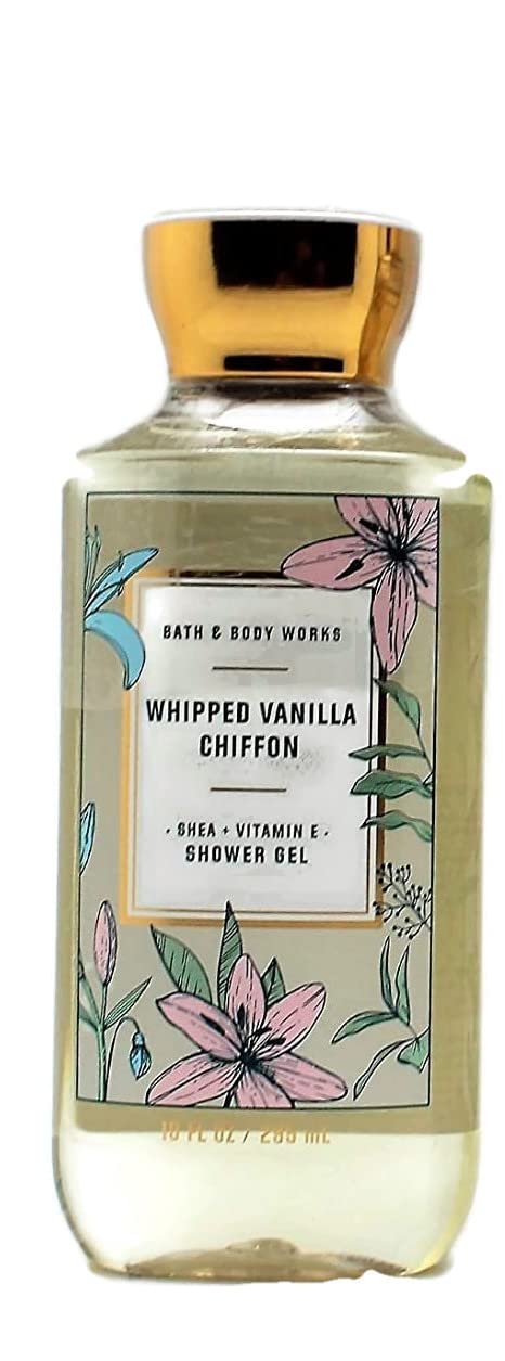 Bath and Body Works Whipped Vanilla Chiffon Shea & Vitamin E (10 fl oz / 295 mL) Shower Gel