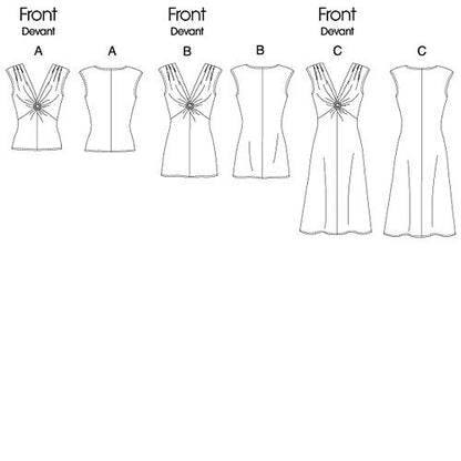 BUTTERICK PATTERNS B5484 Misses' Top, Tunic and Dress, Size F5 (16-18-20-22-24)