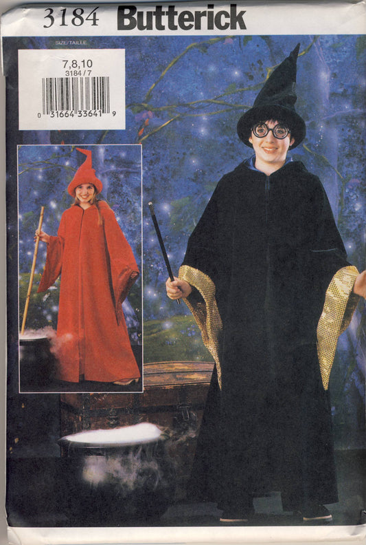 HARRY POTTER Butterick #3184 Wizard Costume Size 7-10