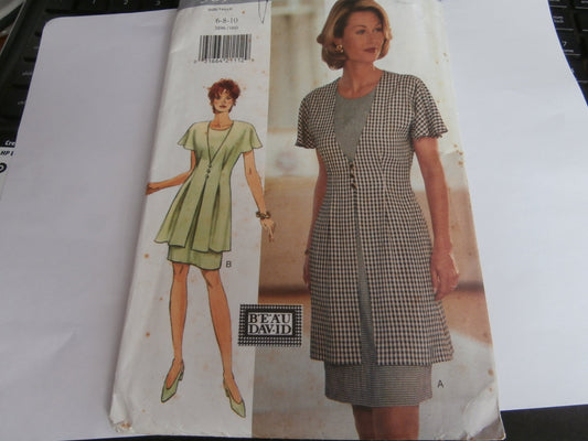 Butterick Sewing Pattern 3896 Woman's Dress 6 8 10
