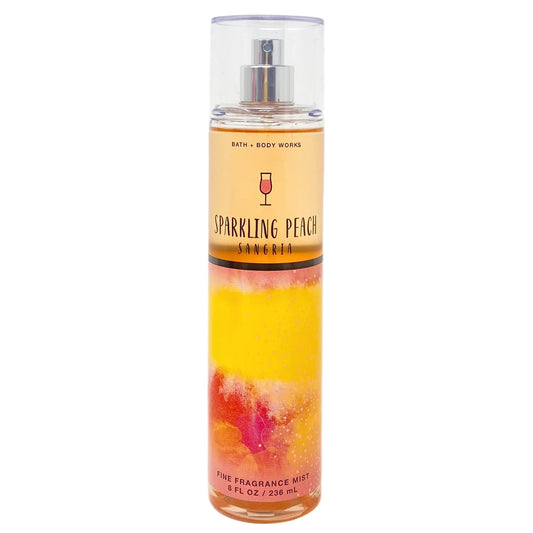 Bath & Body Works Sparkling Peach Sangria 2 Piece Set - Fragrance Mist and Body Cream - Full Size