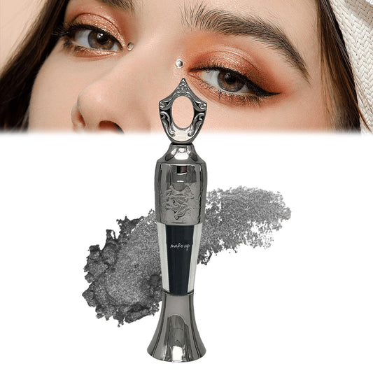 WUZHIBEI Handmade Natural Powder Eyeliner - Easy to Apply Formula, Intense Color Long-Lasting (Black)