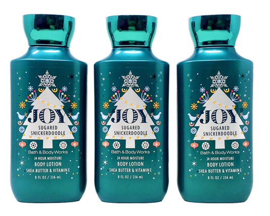 Bath & Body Works Joy Sugared Snickerdoodle - 3 Pack 24 hour of nourishing moisture Body Lotion