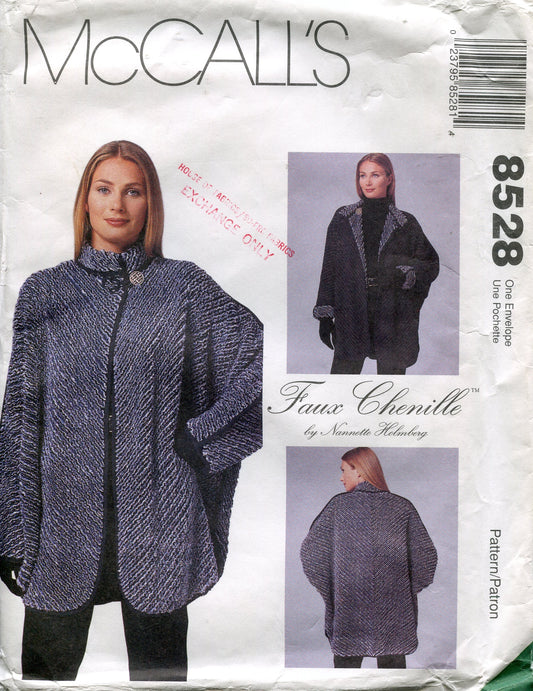 McCall's Pattern 8528 Misses' Faux Chenille Creative Jacket by Nannette Holmberg, Size 6-24
