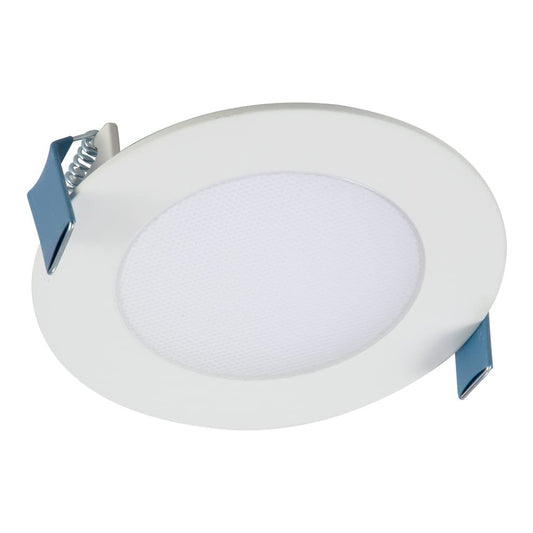 HALO HLB 4 in. 4000K Color Temperature New Construction or Remodel Canless Recessed Integrated LED Kit, White