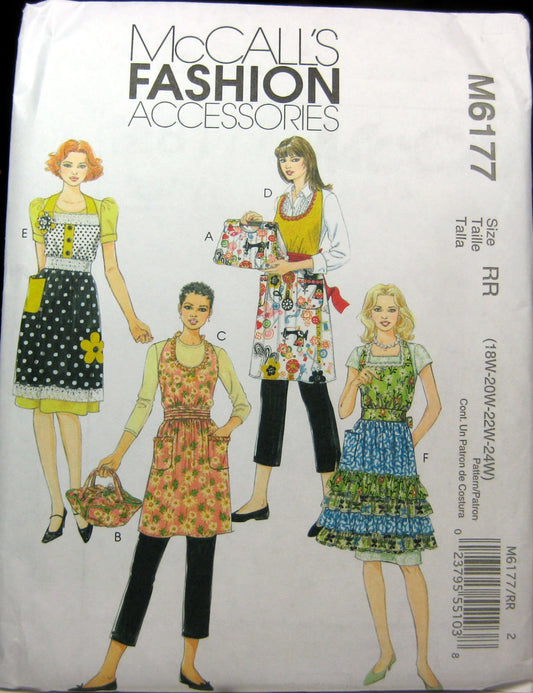 McCall's Patterns M6177 Misses'/Women's Aprons and Casserole Carriers