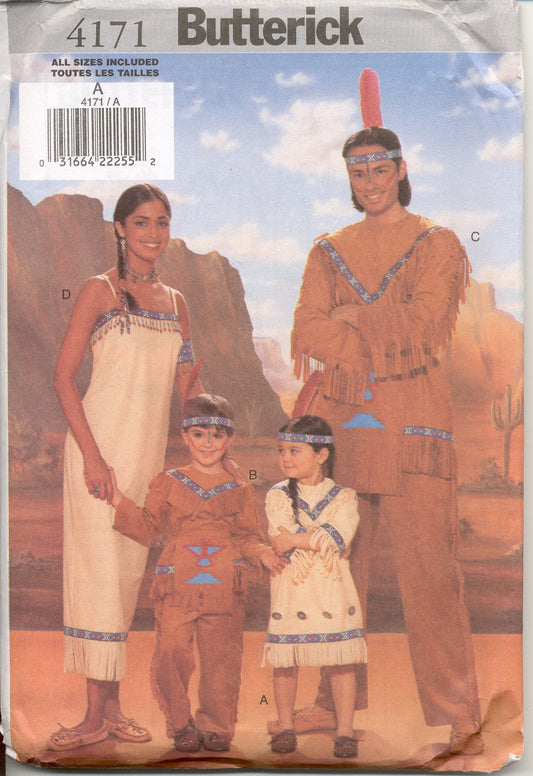 Butterick Sewing Pattern 4171 size A (adult men's & misses')