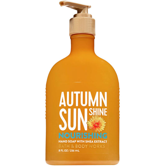 Bath and Body Works AUTUMN SUNSHINE Hand Soap with Shea Extract 8 Fluid Ounce (2018 Fall Edition)