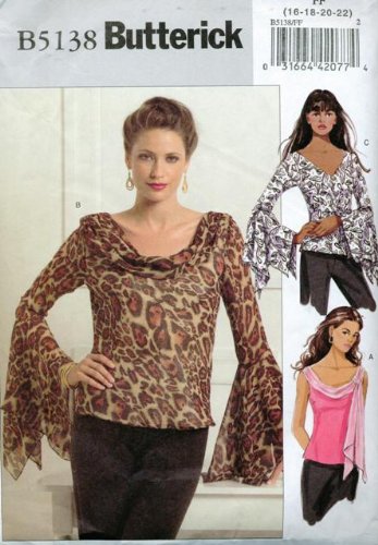 Misses Tops - Butterick Pattern B5138 (FF size: 16-18-20-22)