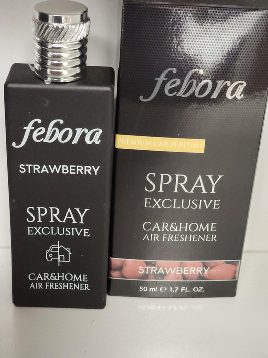 Strawberry Scent Car Air Freshener, 50ml, FEBORA