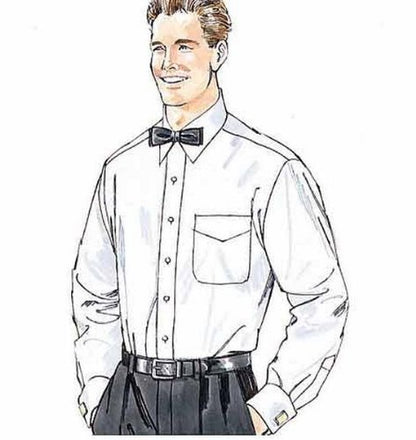 McCall's Patterns M2447 Men's Lined Vest, Shirt, Tie in Two Lengths and Bow Tie