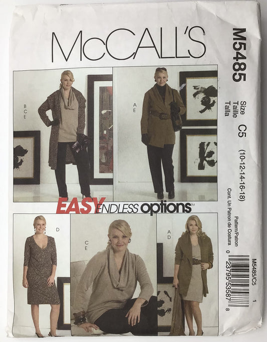 McCall's M5485, Women's Wardrobe, Size R5(20W-28W)