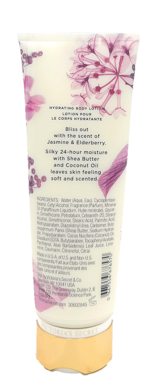 Victoria's Secret Natural Body Lotion Jasime & Elderberry Bliss 8.0 Fl oz